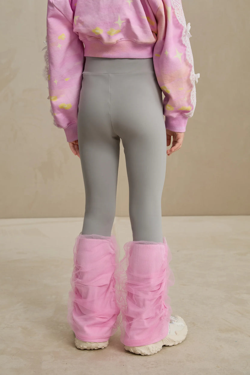 Poco Blush Featherlight Mesh Layered Leggings