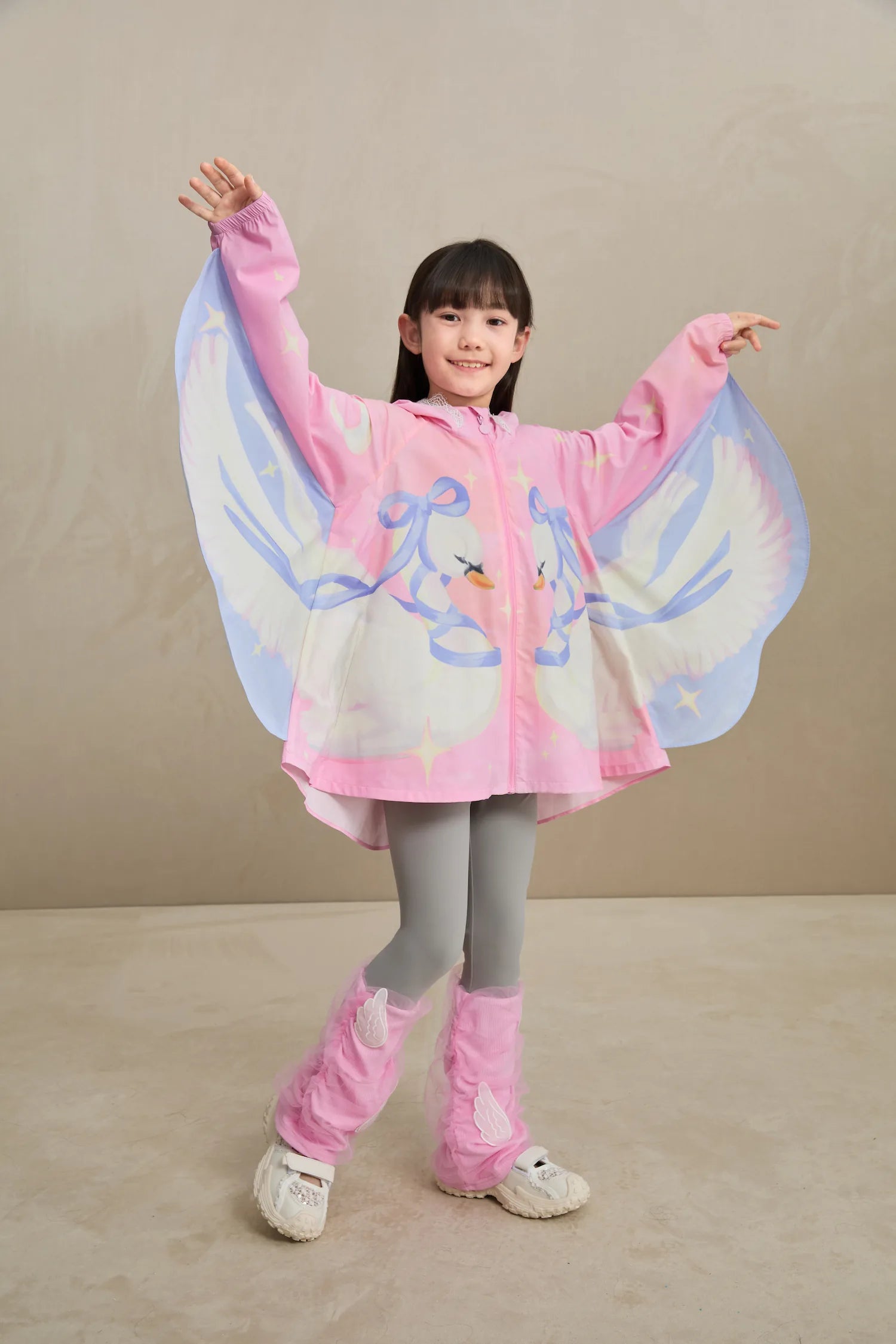 Poco Blush Featherlight Mesh Layered Leggings