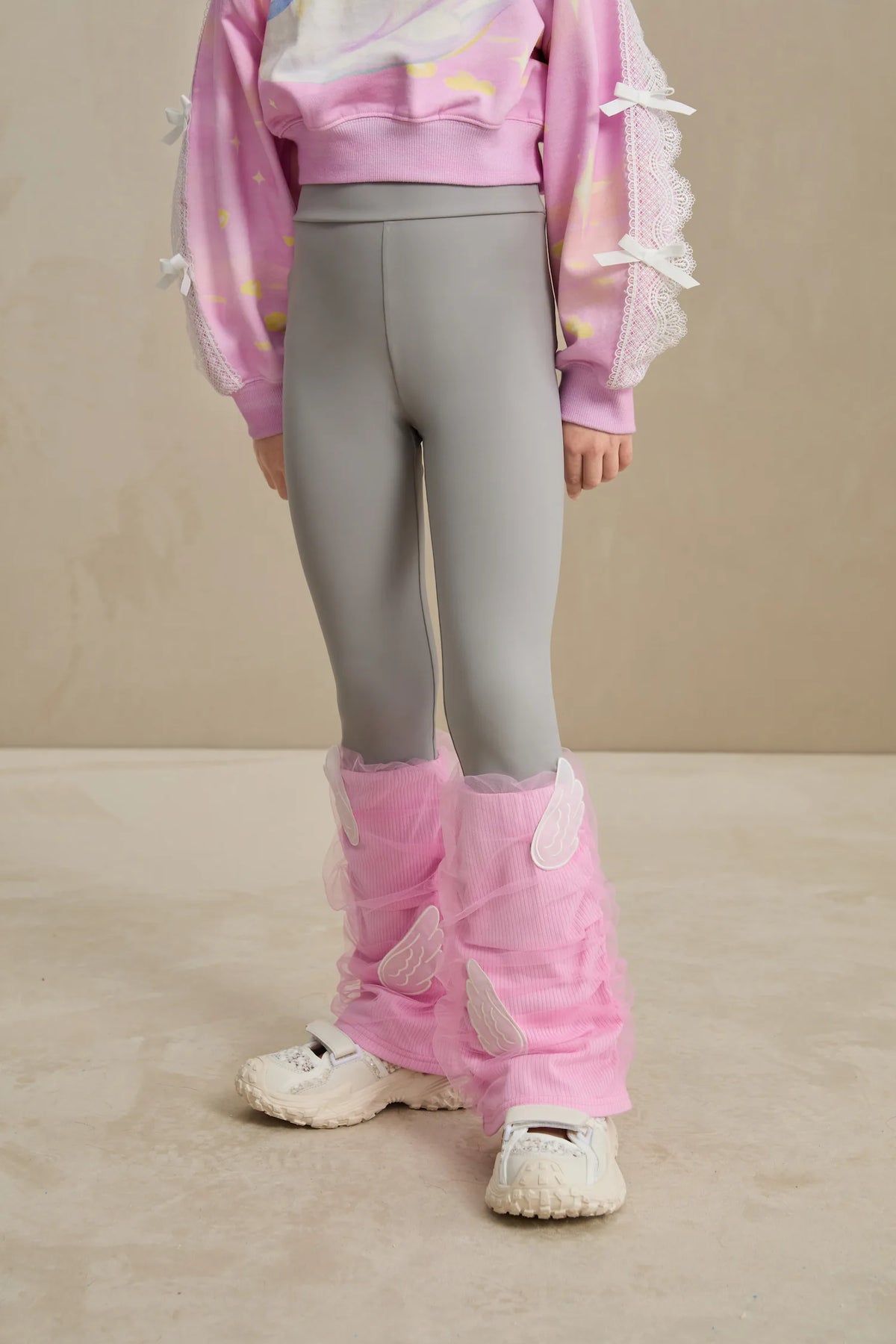 Poco Blush Featherlight Mesh Layered Leggings