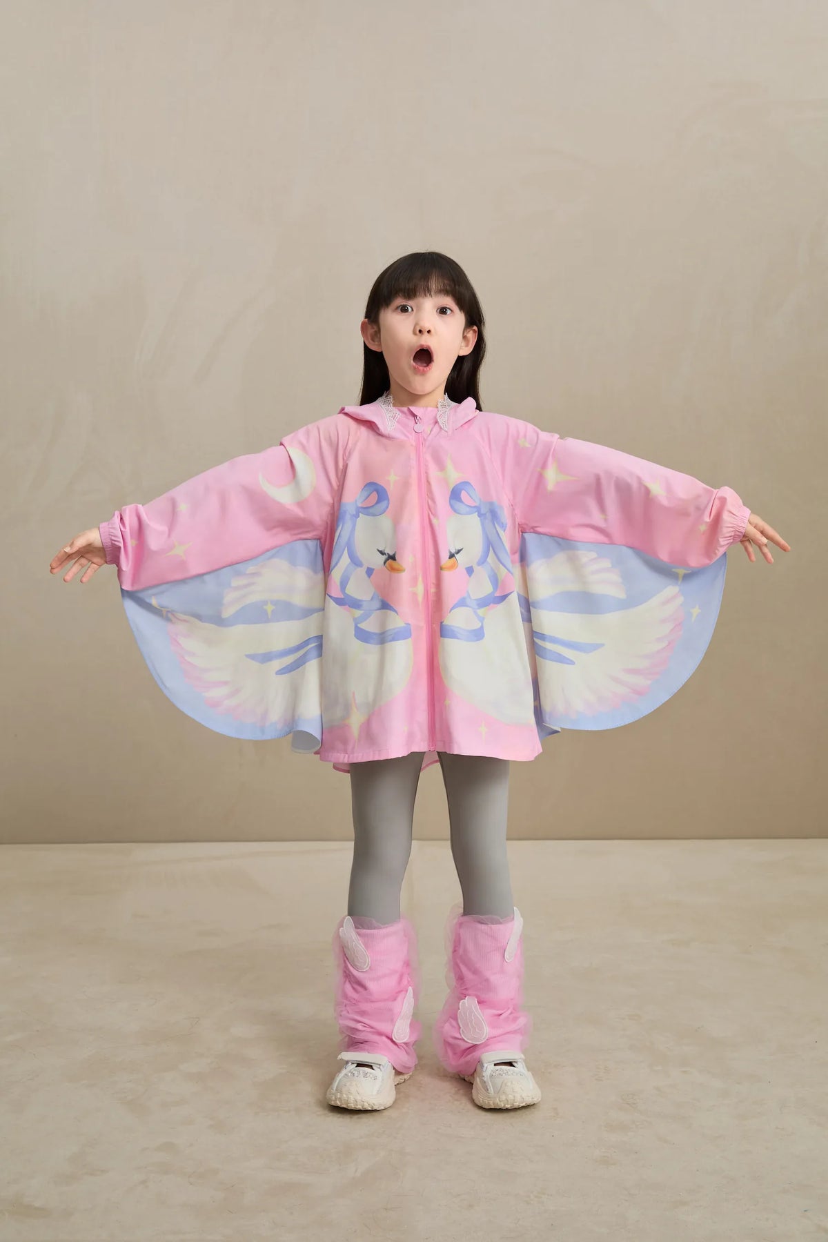 Poco Blush Featherlight Mesh Layered Leggings