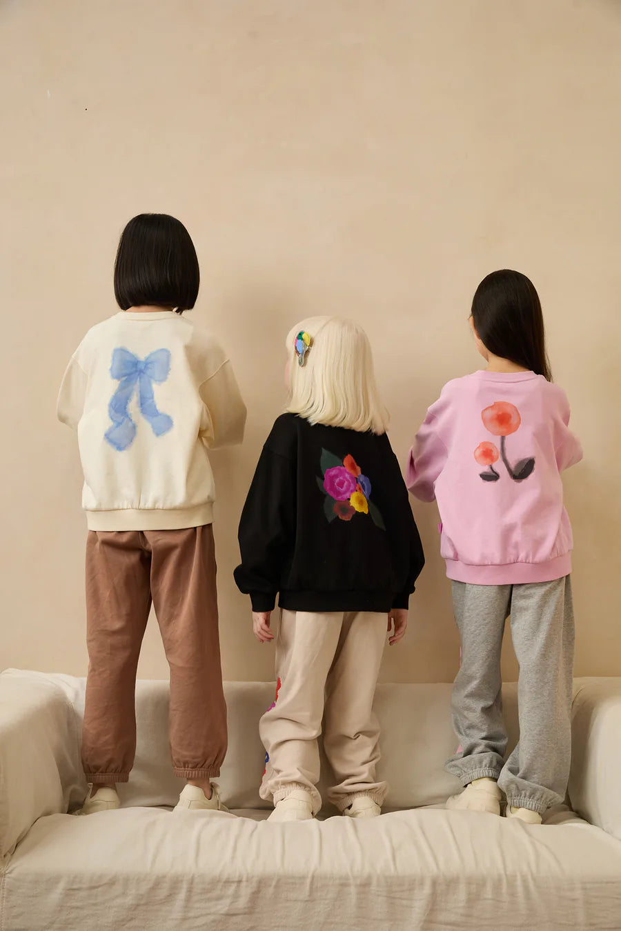 Back view of the Ink Wash Animals sweatshirt